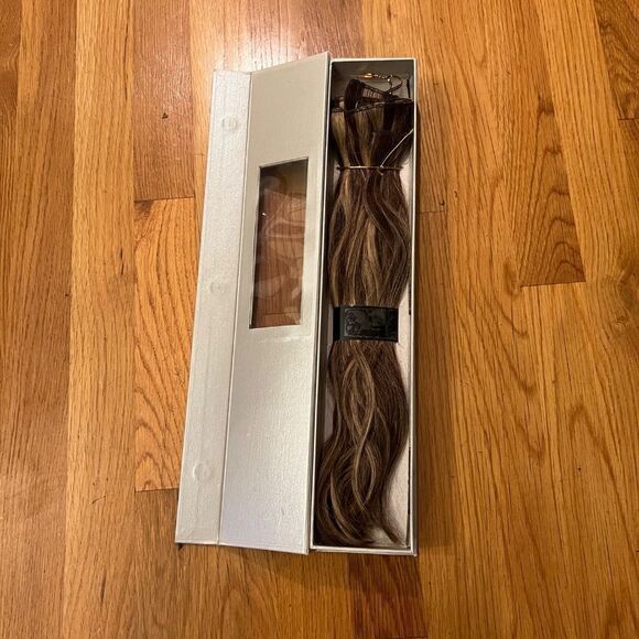 EUC EE Elite Extension HerStyler Instant Clip Hair Extensions 100% Human Hair - Picture 5 of 5